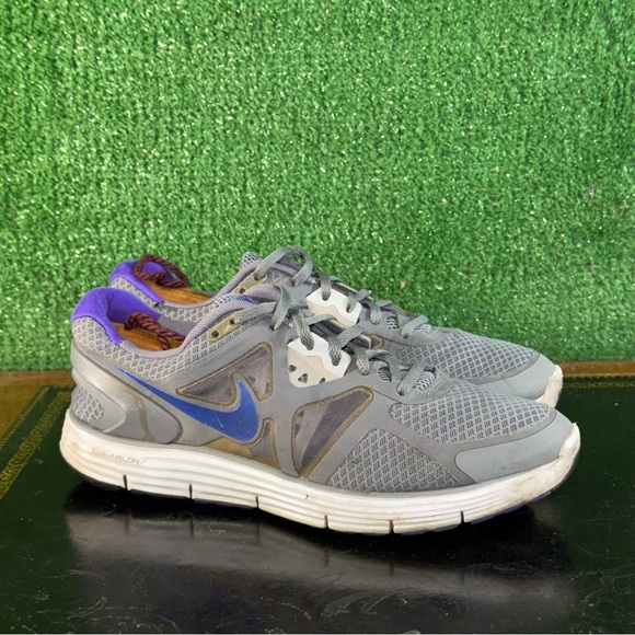 Nike Lunarglide + 3 Grey Purple 454315-050 Women’s Size 9.5 - Picture 1 of 6